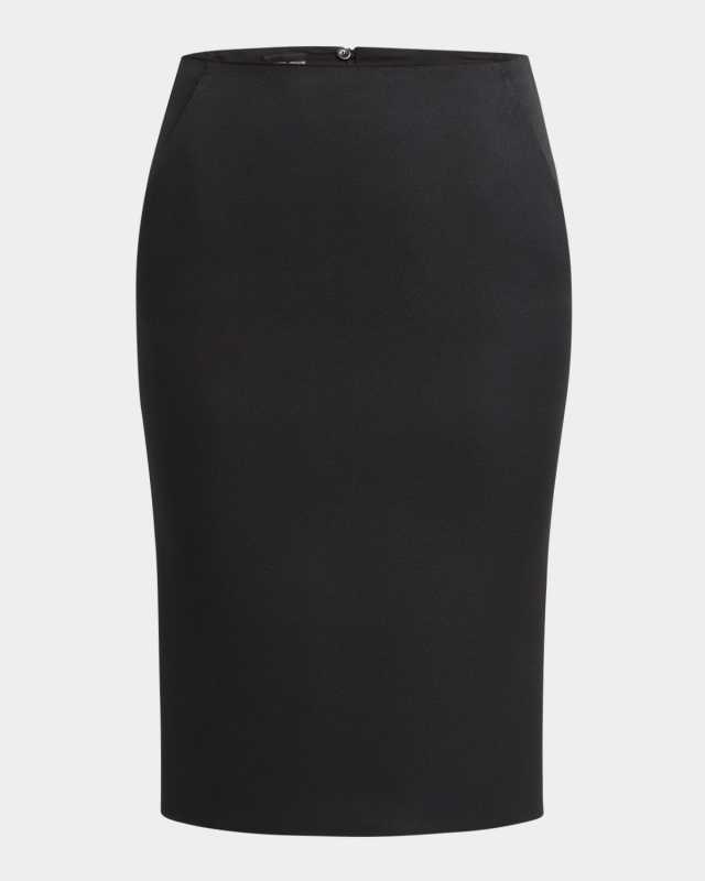 Techno Scuba Pencil Skirt